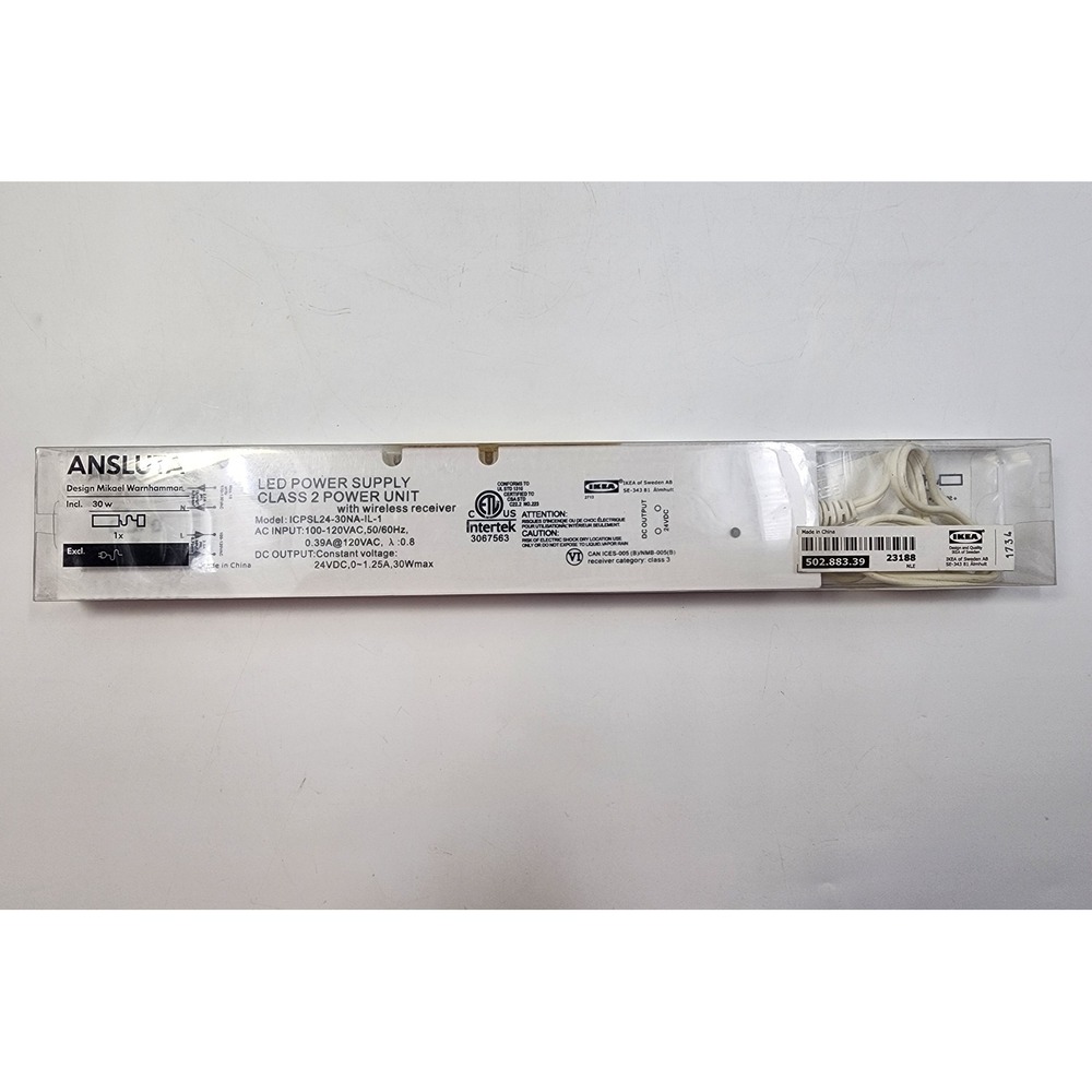 IKEA Ansluta LED Power Supply Wireless Receiver 30W ICPSL24-30NA-IL-1 White